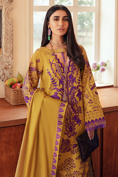 SUMMER-3 PC LAWN EMBROIDERED SHIRT WITH CHIFFON EMBROIDERED DUPPATA SALE-38