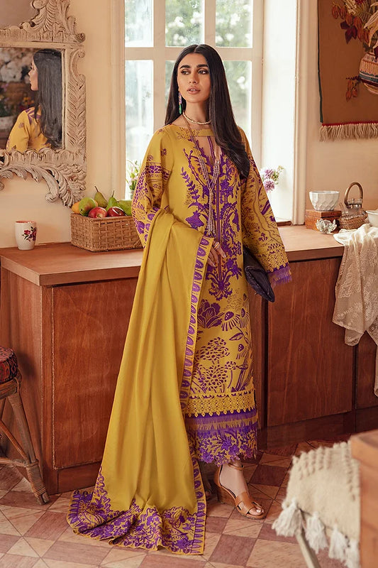 SUMMER-3 PC LAWN EMBROIDERED SHIRT WITH CHIFFON EMBROIDERED DUPPATA SALE-38