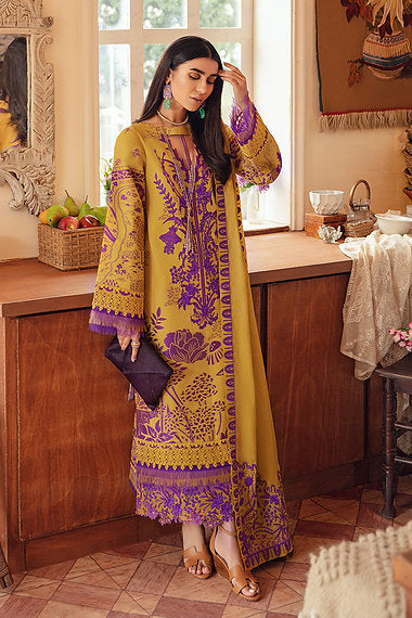 SUMMER-3 PC LAWN EMBROIDERED SHIRT WITH CHIFFON EMBROIDERED DUPPATA SALE-38