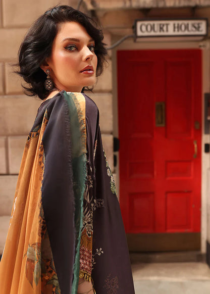 SOBIA NAZIR -3PC EMBROIDERED SILK DRESS WITH SILK DUPATTA- FW-117