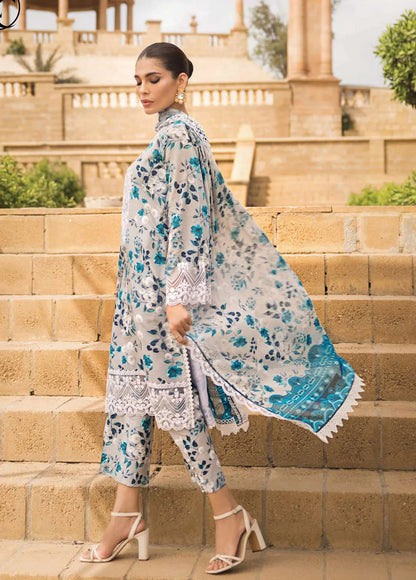 ZAINAB CHOTHANI -3PC PRINTED LINEN DRESS WITH PRINTED LINEN DUPATTA- FW-07